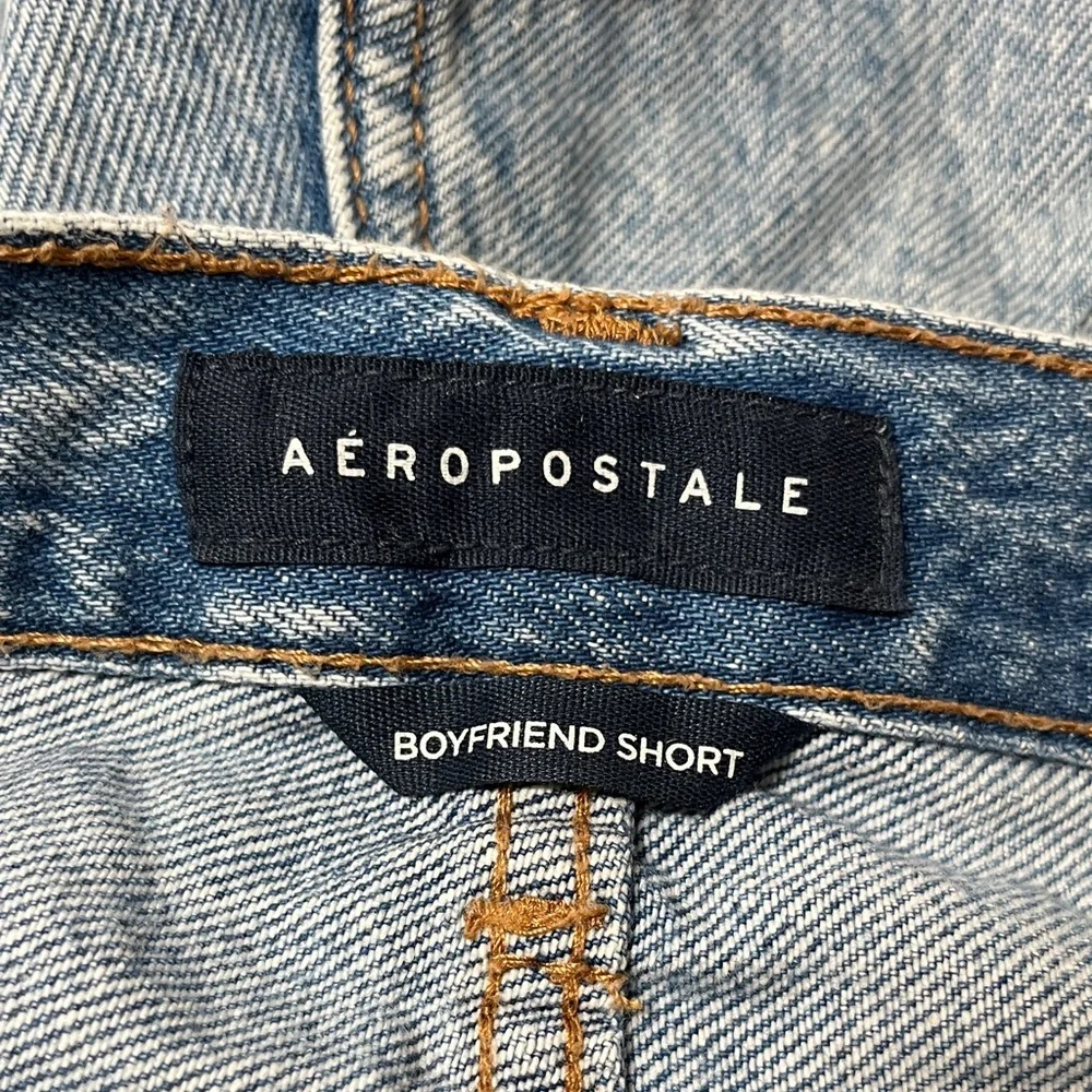 Aeropostale Boyfriend Short Distressed Denim Shorts